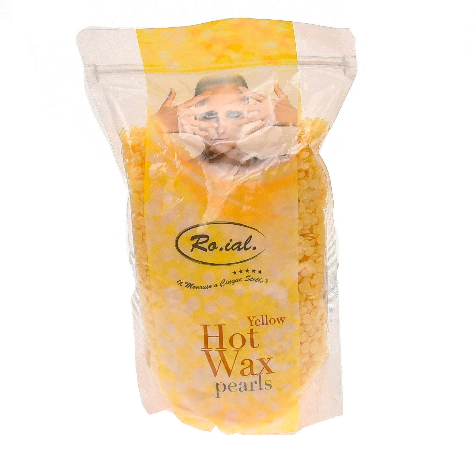 Ceara de epilare tip granule, Roial, 800 g, Galben - CER3352