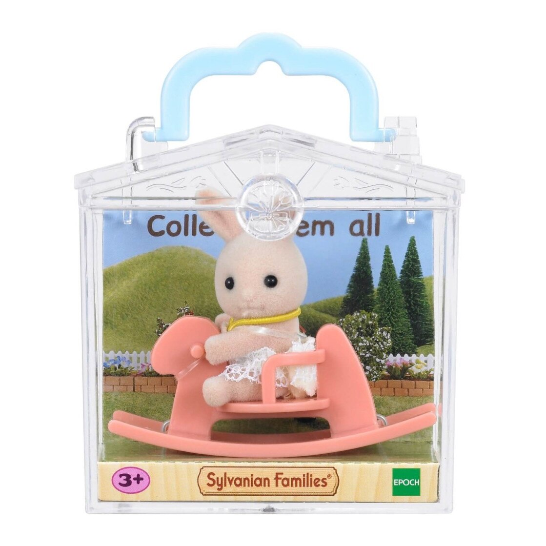Figurina Sylvanian Families 4191R1 - Iepuras pe calut balansoar
