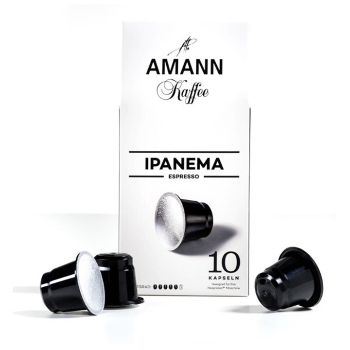 Kávékapszula Amann Kaffee Espresso Ipanema, 100% Arabica, 10 db