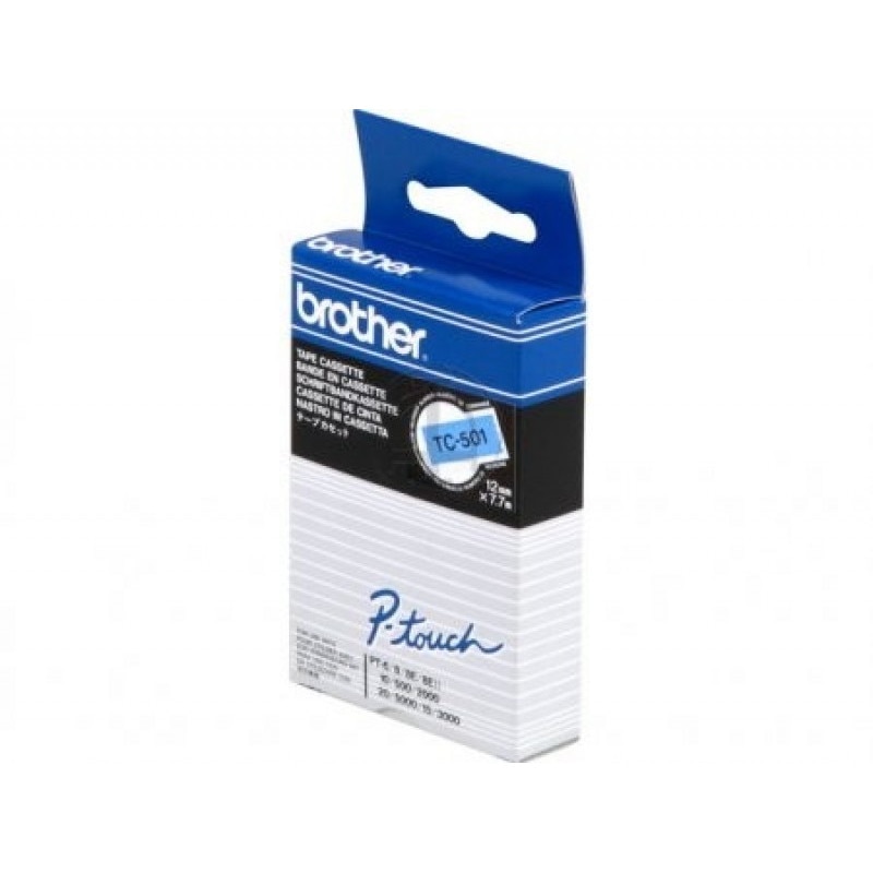 Banda Continua Laminata Etichete Brother TC501 12mm x 7.7m