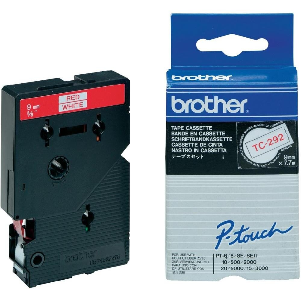 Banda Continua Laminata Etichete Brother TC292 9mm x 7.7m