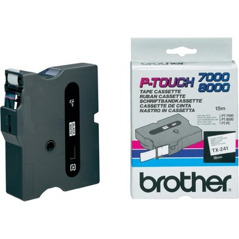 Banda Continua Laminata Etichete Brother TX241 18mm x 15m Banda Continua Laminata Etichete Brother TX241 18mm x 15m