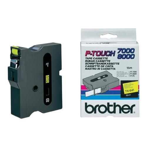 Banda Continua Laminata Etichete Brother TX641 18mm x 15m