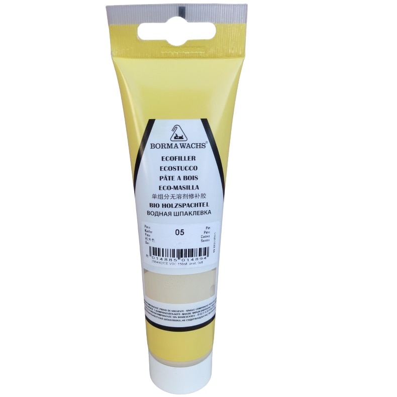 Chit pe baza de apa pentru lemn, Borma Wachs, tub 250 grame, culoare pin