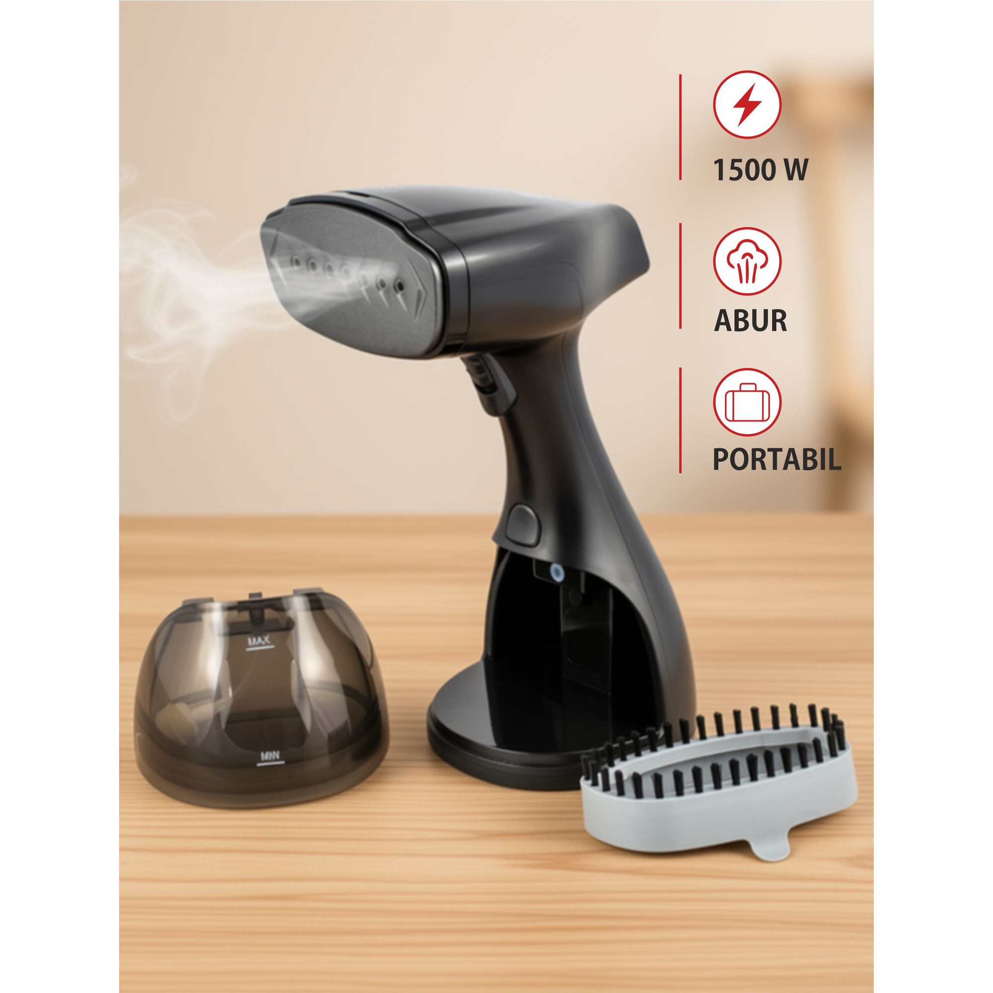 Aparat de calcat vertical portabil Zass ZGS 04, putere mare de