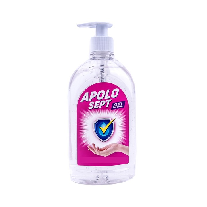 Gel Dezinfectant pentru Maini Apolo Sept Gel, 71% alcool 500 ml