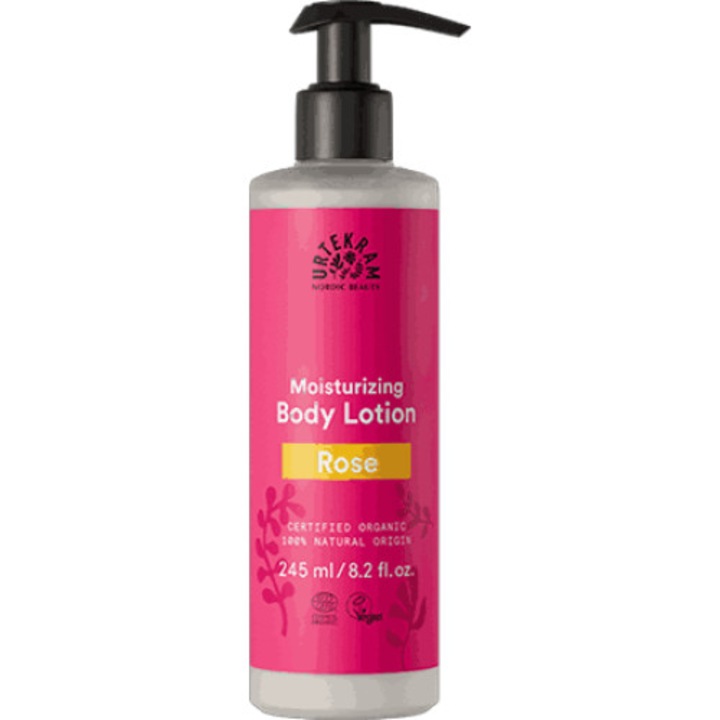 Urtekram, Testápoló rózsás 245 ml, BIO