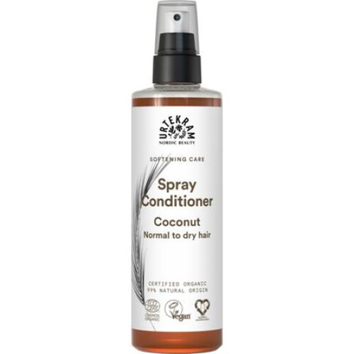 Urtekram, Hajkondicionáló spray kókuszos 250 ml, BIO