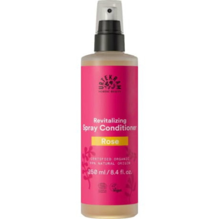 Urtekram, Hajkondicionáló spray rózsás 250 ml, BIO