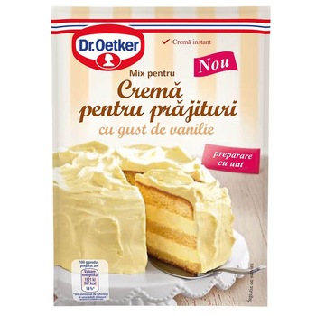 Praf Crema Prajitura cu Vanilie Dr. Oetker, 140 g Praf Crema Prajitura cu Vanilie Dr. Oetker, 140 g