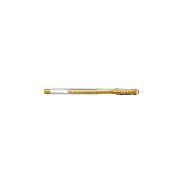 Zselés toll UNI UM-100 0.7 mm arany
