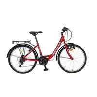 bicicleta pentru oras tip mtb rich alpina jsx2632  frana tip v-brake fataspate roata 26 inch aparatori noroi fataspate portbagaj 18 viteze far dinam visiniualb imagen 9_0_
0