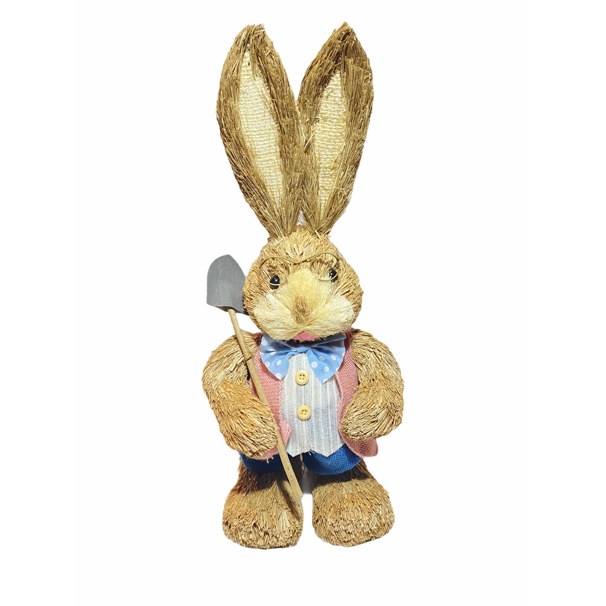 Iepuras decorativ Paste cu lopata, Atelier, Multicolor, 48cm