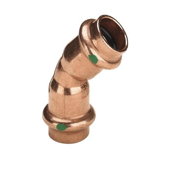 Cot cupru 15 mm , 45 grade , Interior - Interior , Presare Cot cupru 15 mm , 45 grade , Interior - Interior , Presare