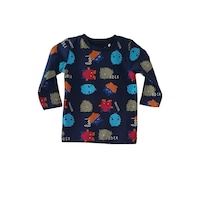 tricou name it cu maneca lunga si imprimeu monsters rock bleumarin 2-4 luni imagen 47_0_
0