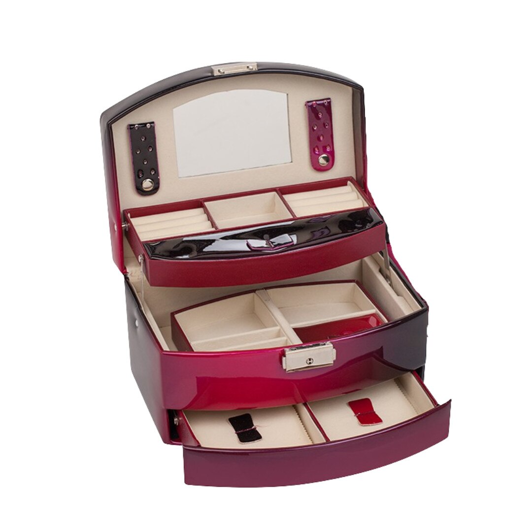 Cutie de bijuterii cu maner, Rossi, 22x16x13cm