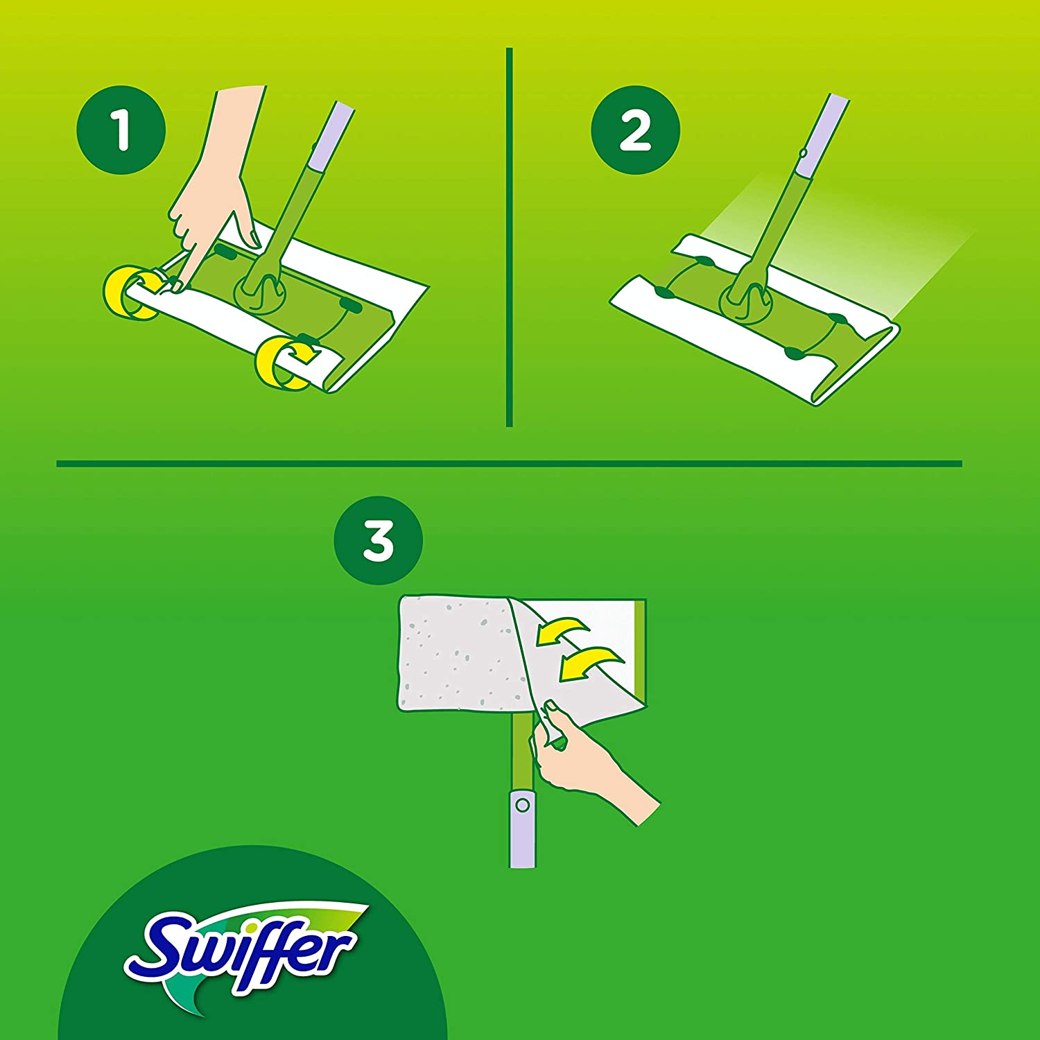 Swiffer Swiffer Dry 3D Clean Panni Cattura Polvere pe