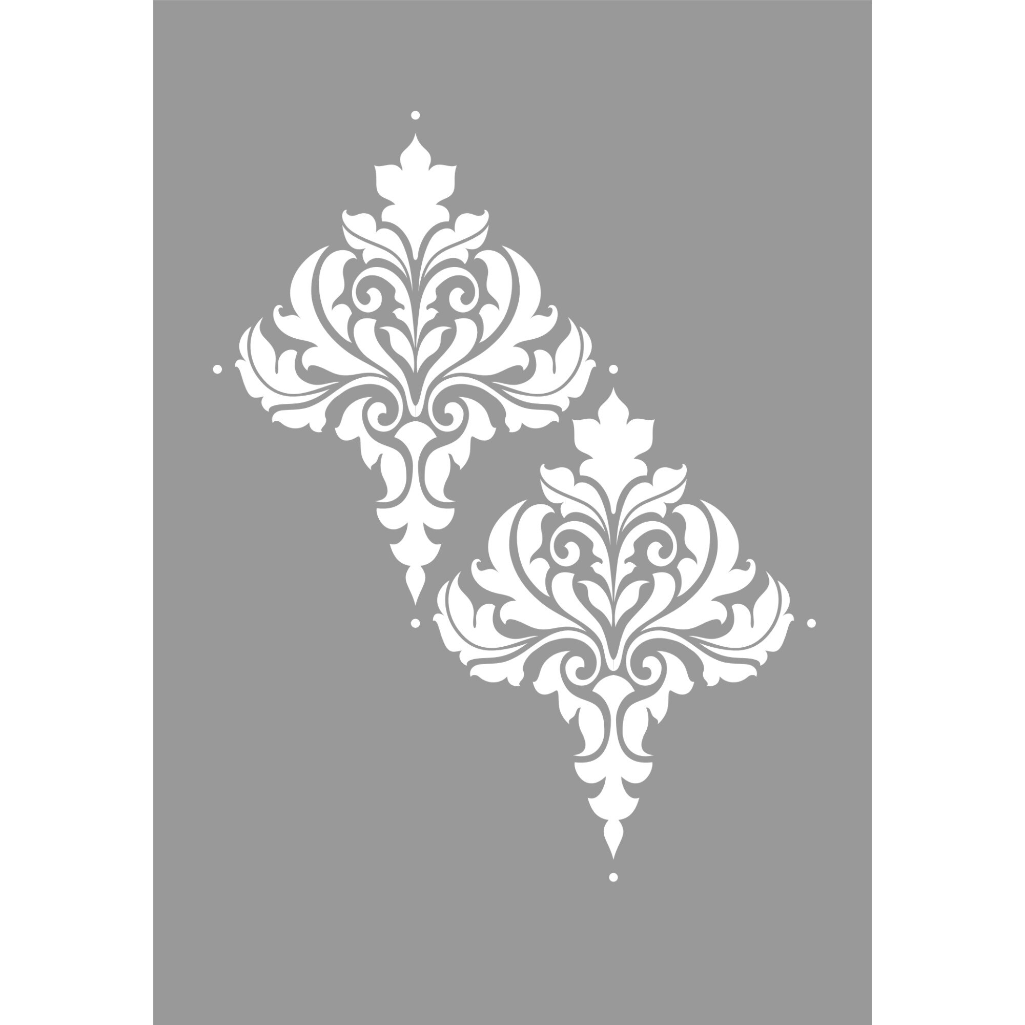 Sablon 585*410mm Repetitiv Refolosibil Damask Flower