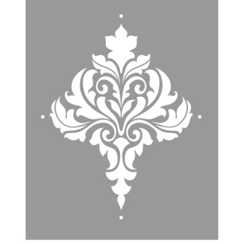 Sablon 585*470mm Repetitiv Refolosibil Damask Flower Sablon 585*470mm Repetitiv Refolosibil Damask Flower