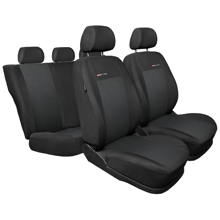 Комплект калъфи за автомобилни седалки Elegance Extra, Сив P3, 9 части
