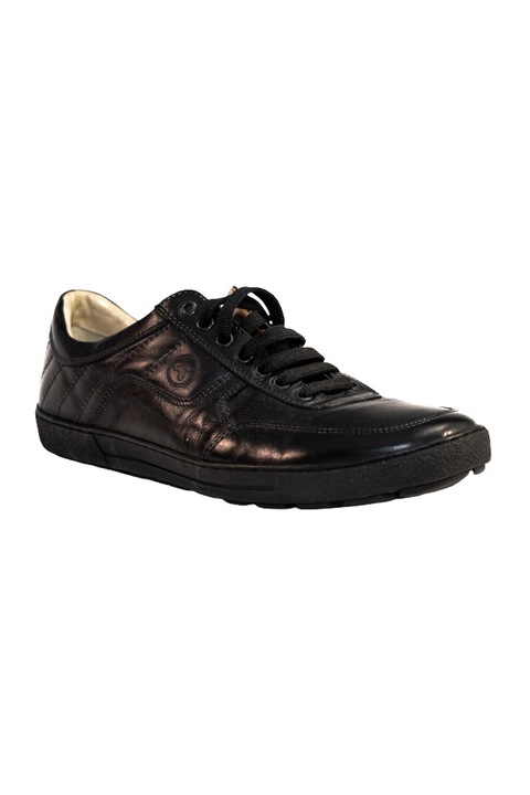Pantofi barbati Gitanos 119, Piele naturala, negru, 44 EU