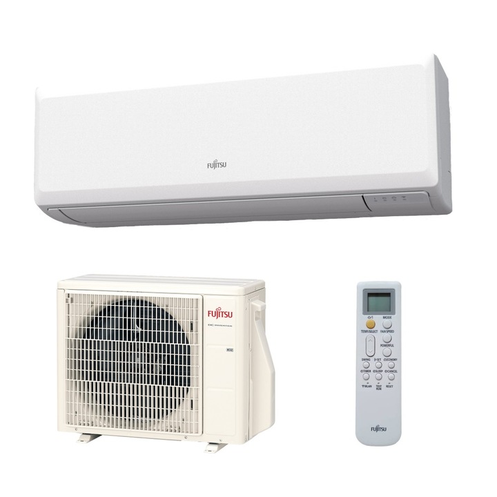 Aparat de aer conditionat Fujitsu ASYG09KPCE|AOYG09KPCA Inverter 9000 BTU, Clasa A++, Design compact si elegant, Functionare silentioasa, Economie de energie, R32