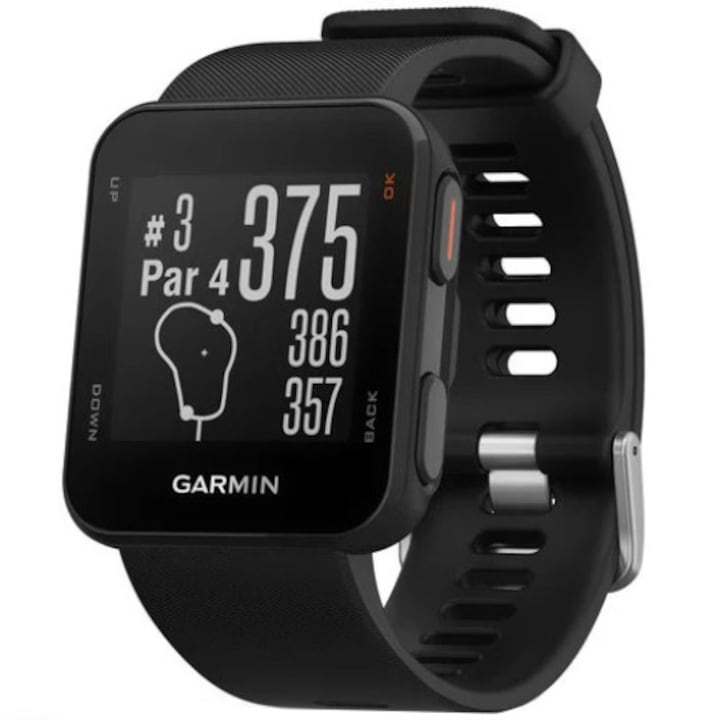 Ceas smartwatch Garmin Approach S10, Functii Golf, GPS, Black