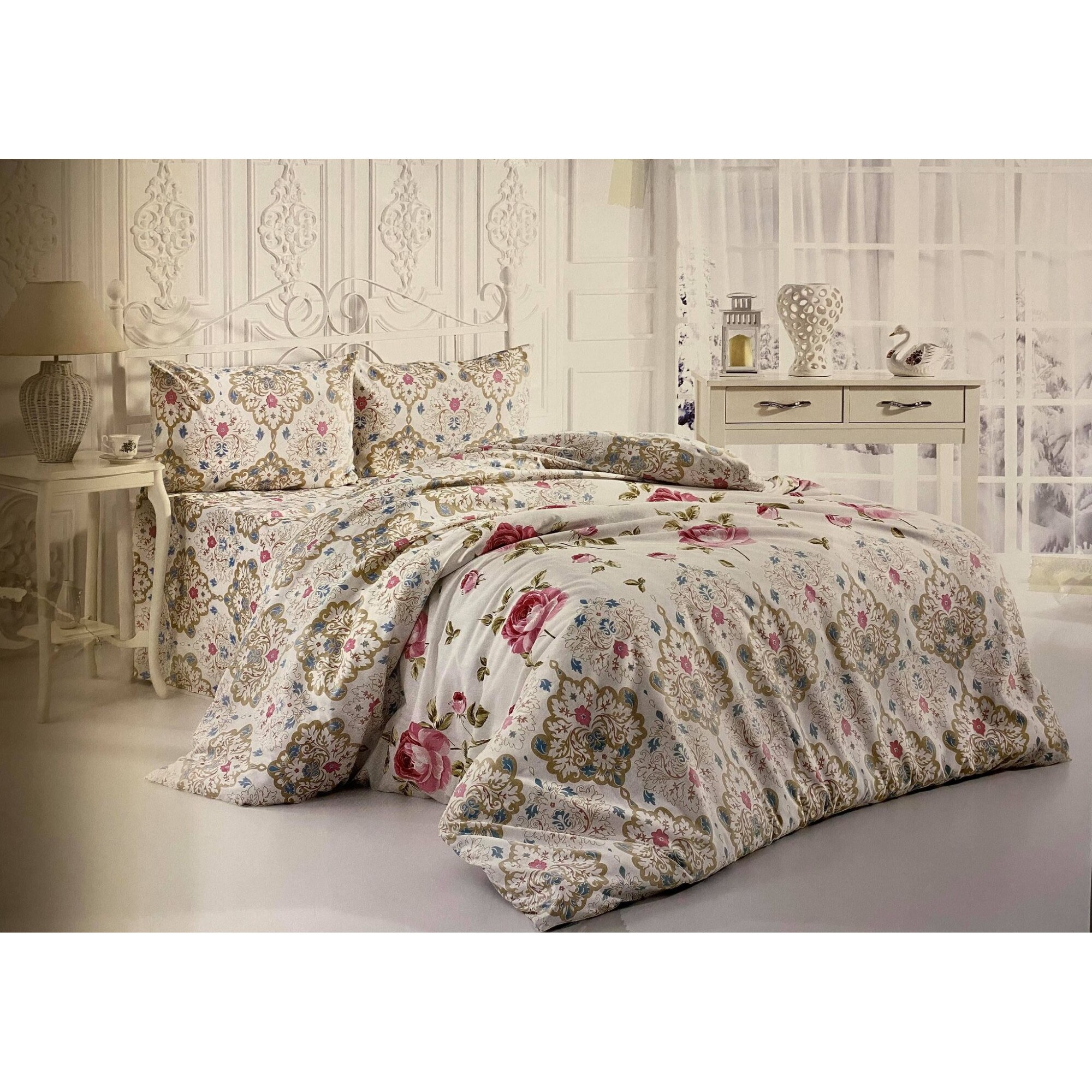 Lenjerie de pat Brillant , 4 piese , din bumbac , LB*4