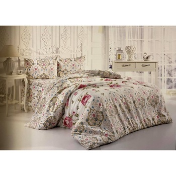 Lenjerie de pat Brillant , 4 piese , din bumbac , LB*4 Lenjerie de pat Brillant , 4 piese , din bumbac , LB*4