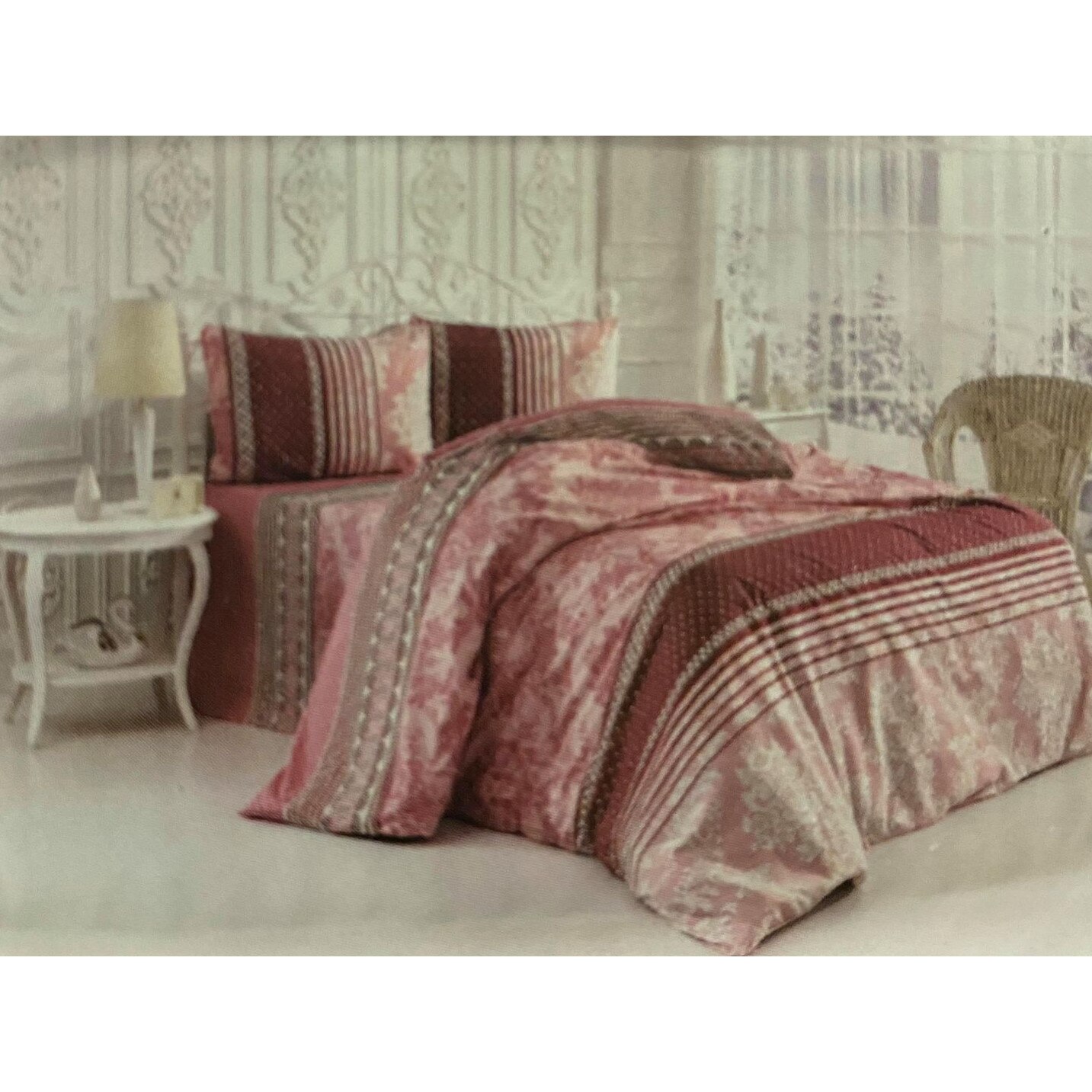 Lenjerie de pat Brillant , 4 piese , din bumbac , LB*10