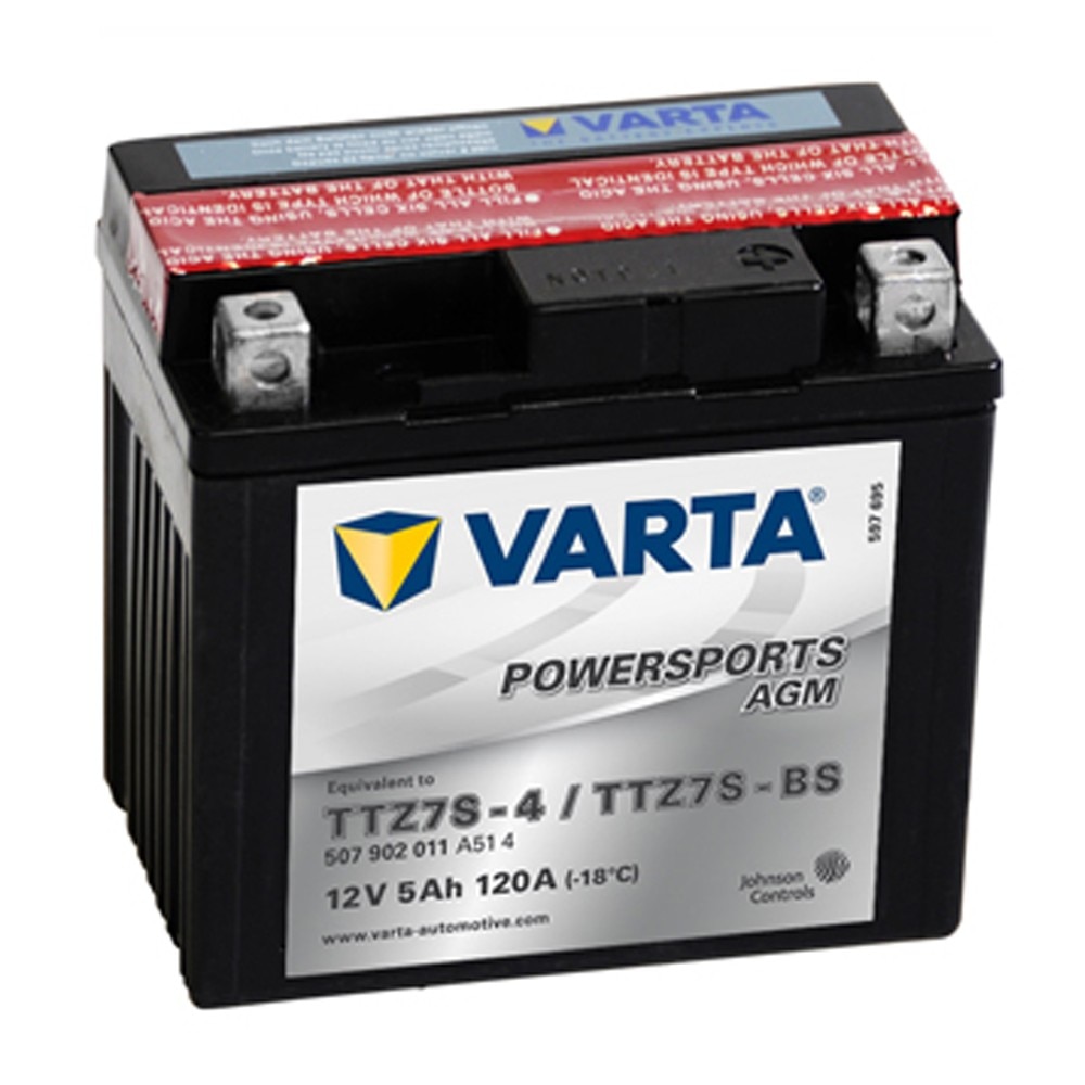 Baterie Moto Varta 5Ah AGM 507902011, echivalent TTZ7S-4 / TTZ7S-BS