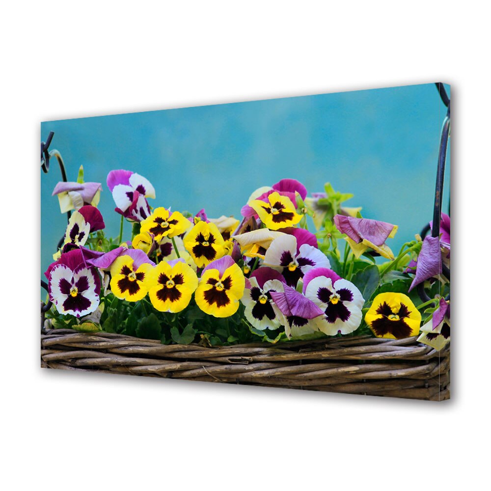 Tablou Canvas Flori in cos, 30 x 45 cm