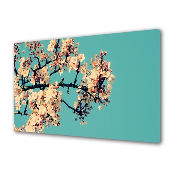 Tablou Canvas Creanga cu flori albe, 20 x 30 cm Tablou Canvas Creanga cu flori albe, 20 x 30 cm