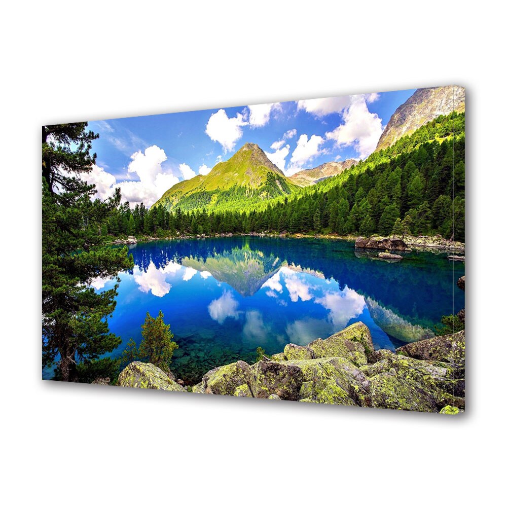 Tablou Canvas Lac montan, 20 x 30 cm