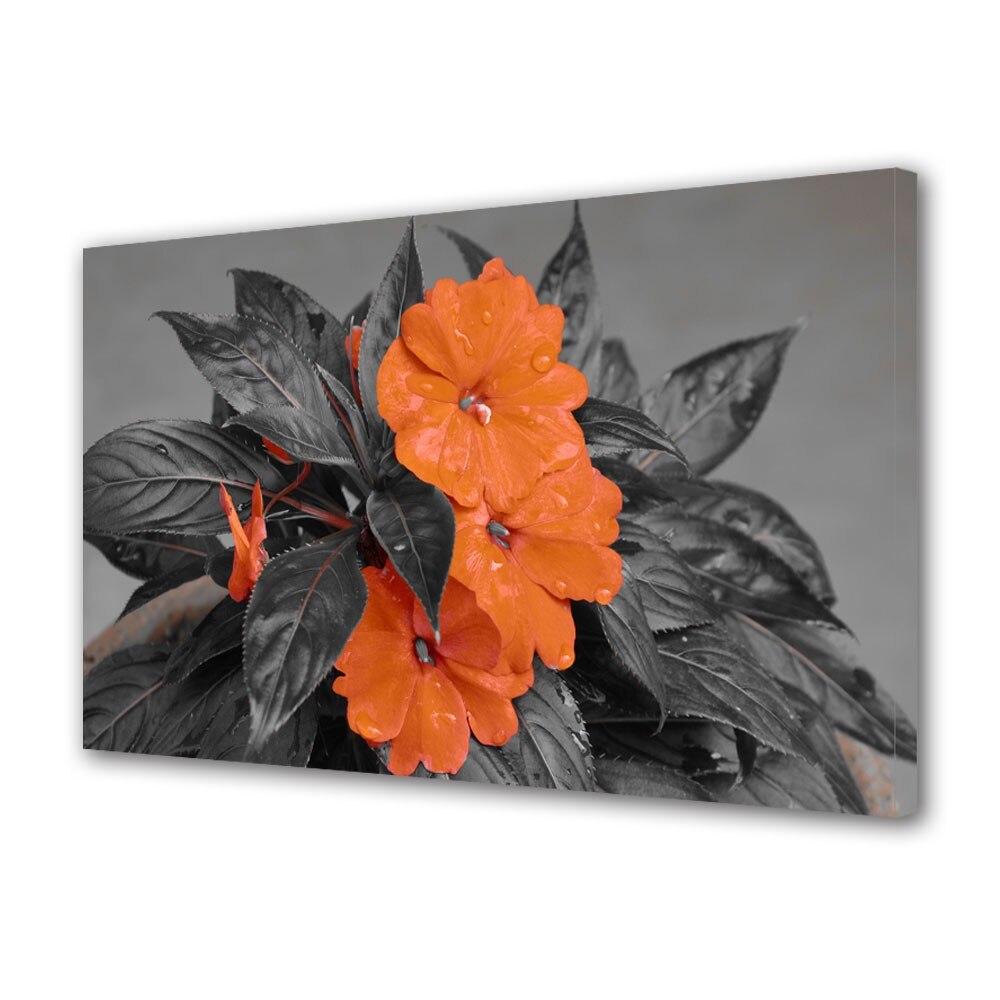 Tablou Canvas Flori cu nuante portocalii, 40 x 60 cm