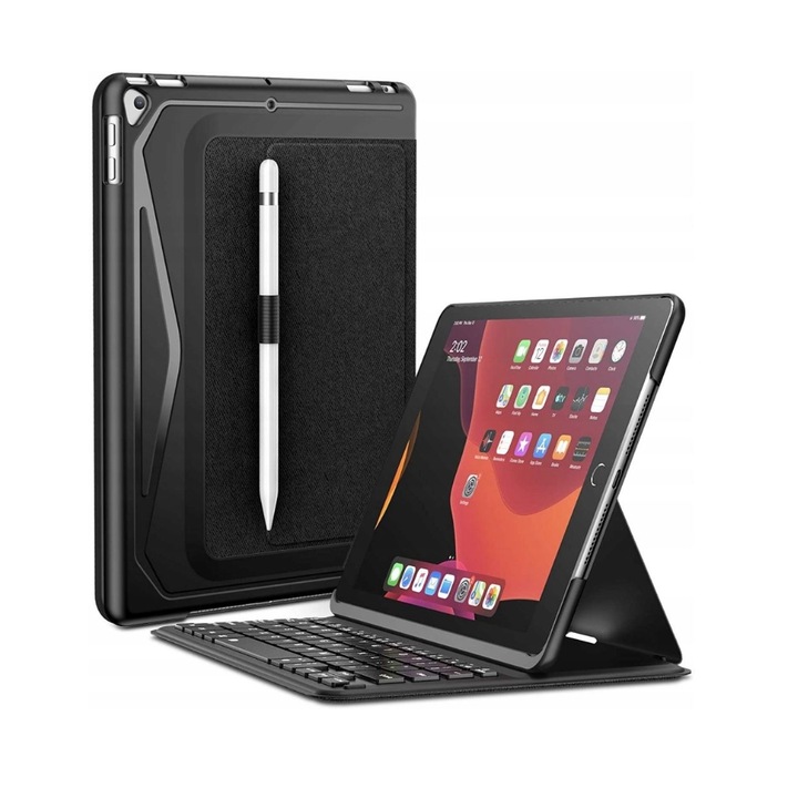 Калъф INFILAND Keyboard Stand Bluetooth за iPad 7/8 10.2" 2019/2020, Black