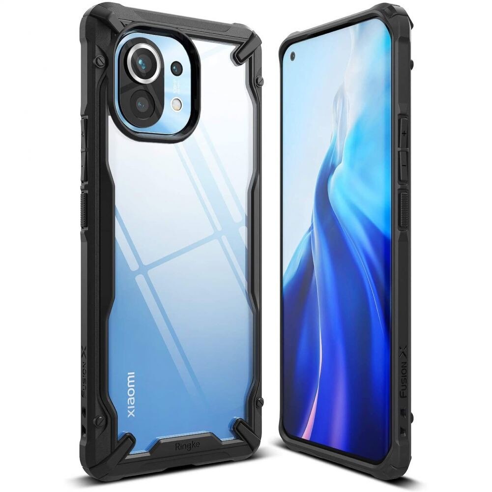 Husa Ringke Fusion X compatibila cu Xiaomi Mi 11 - Black
