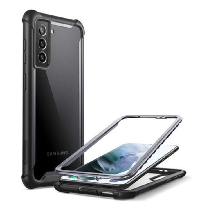 Удароустойчив хибриден кейс Supcase IBLSN ARES за Samsung Galaxy S21+ Plus, Black