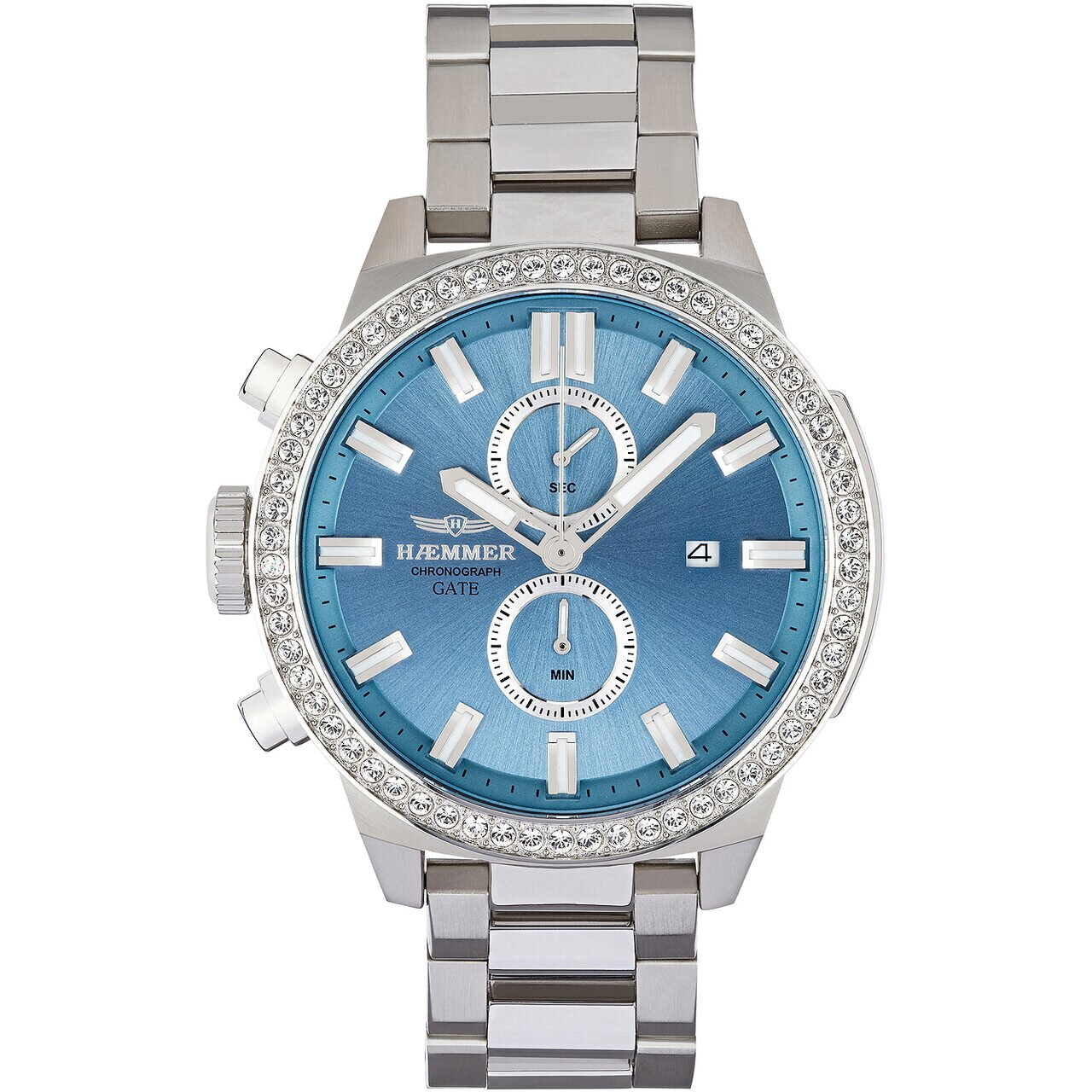 Ceas de dama Haemmer G-8, Quartz, 45mm, 10ATM, Argintiu