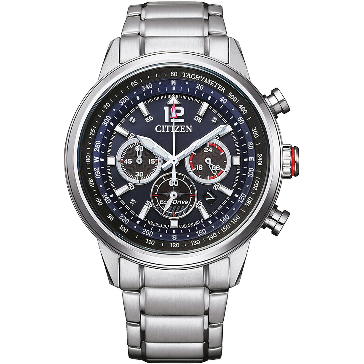 Ceas barbatesc Citizen CA4471-80L, Quartz, 44mm, 10ATM, Argintiu