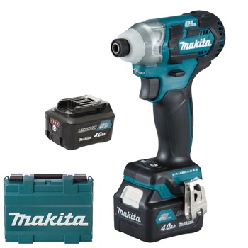 Masina de gaurit si insurubat cu impact, Makita TD111DWME, 10,8V, 2 acumulatori Li-Ion 4Ah, 135 Nm, 2800 RPM Masina de gaurit si insurubat cu impact, Makita TD111DWME, 10,8V, 2 acumulatori Li-Ion 4Ah, 135 Nm, 2800 RPM