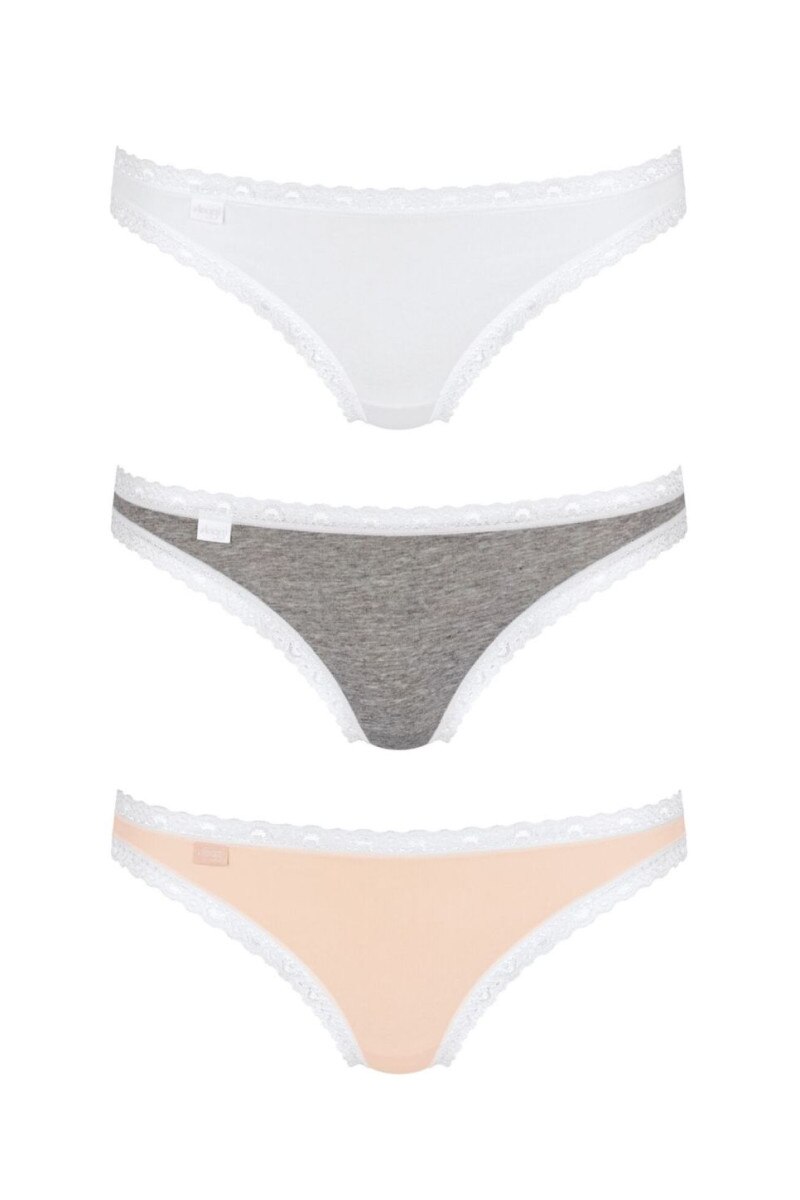 Set de 3 chiloti brazilieni, Sloggi Weekend Brazil, Multicolor