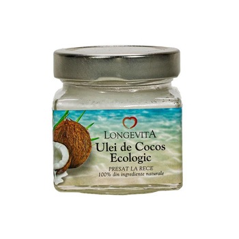Ulei de Cocos Ecologic 150 mililitri Longevita Ulei de Cocos Ecologic 150 mililitri Longevita