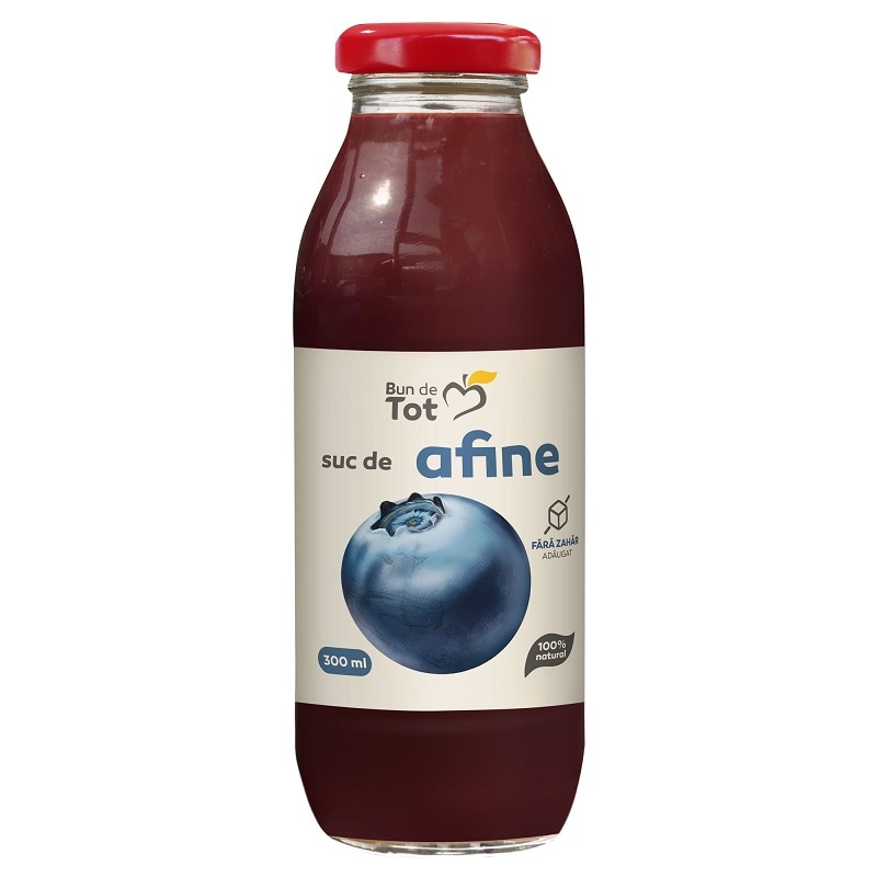 Suc de Aronia fara zahar, Bun de Tot, 300 ml, Dacia Plant