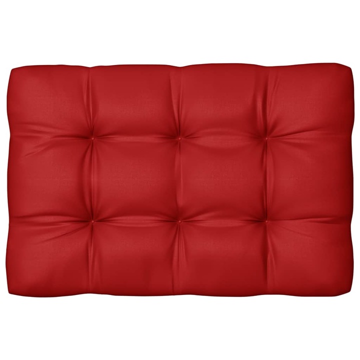 Комплект от 5 възглавници за диван vidaXL, Плат, 120 x 80 x 10 см, Червен