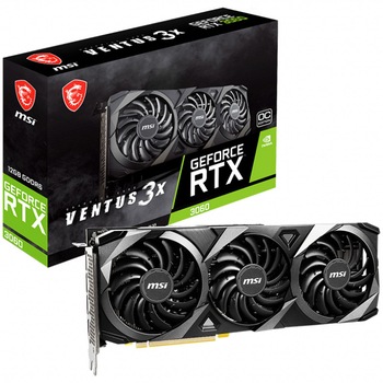 Placa video MSI GeForce® RTX™ 3060 VENTUS 3X OC, 12GB GDDR6, 192-bit Placa video MSI GeForce® RTX™ 3060 VENTUS 3X OC, 12GB GDDR6, 192-bit