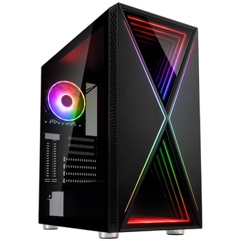 Carcasa Kolink Void X RGB TG Midi-Tower Black Window ATX Carcasa Kolink Void X RGB TG Midi-Tower Black Window ATX