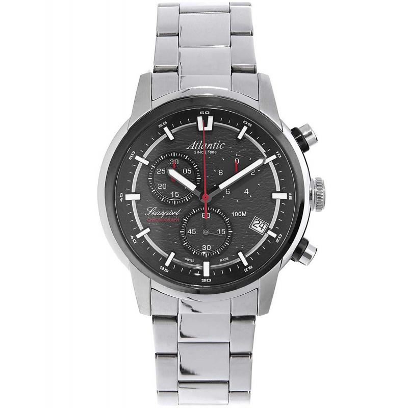 Ceas barbatesc Atlantic 87466.42.41 Quartz Argintiu