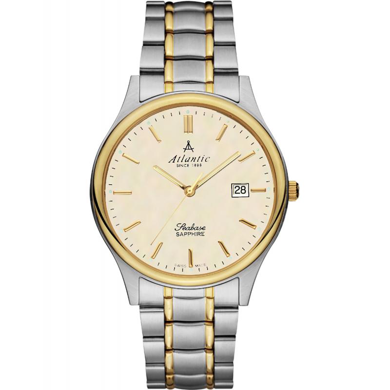 Ceas barbatesc Atlantic 60347.43.91 Quartz Argintiu, Auriu