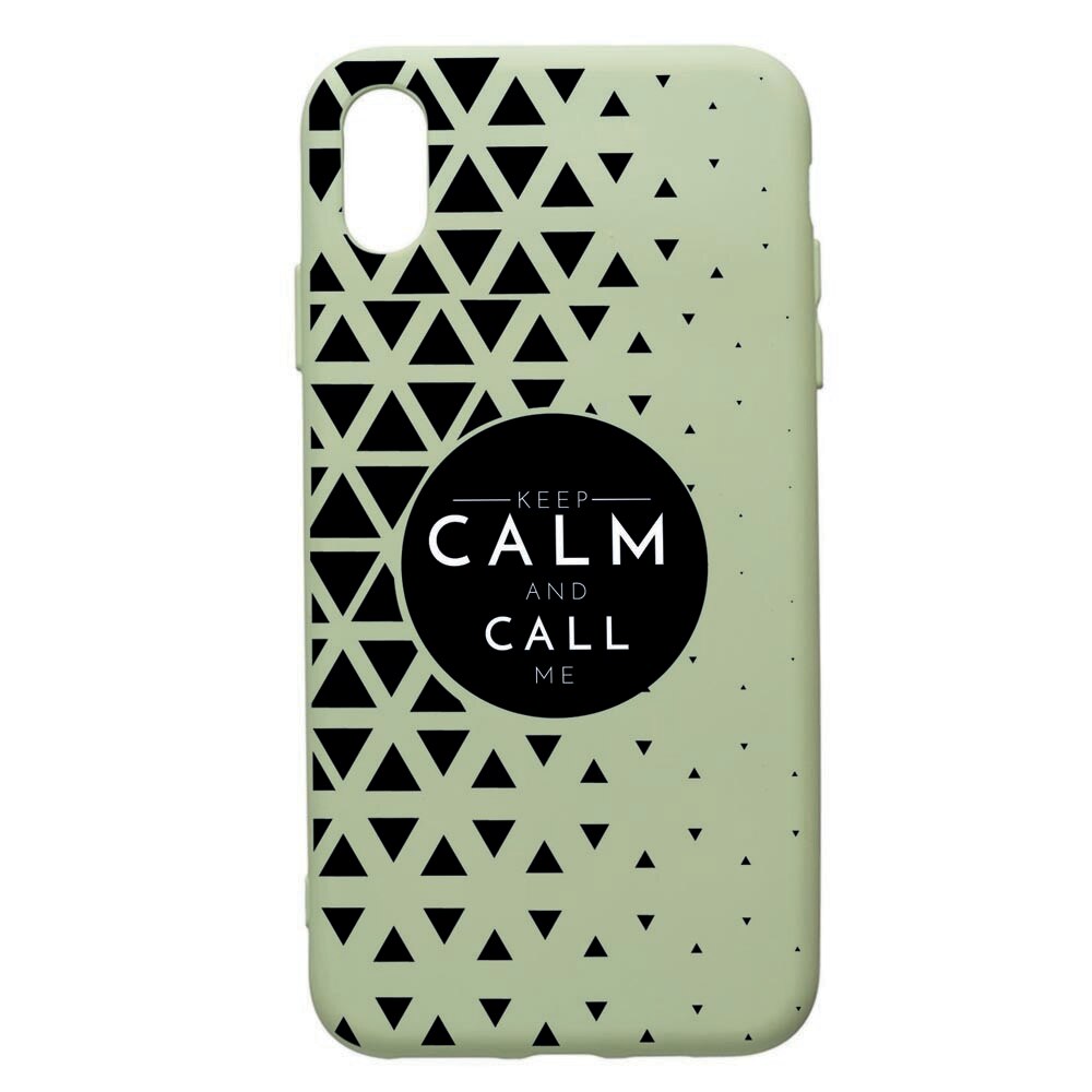 Husa de protectie Samsung Galaxy A10, Keep Calm, silicon, cu interiorul din material textil, protectie camera, Beryl, PGR2